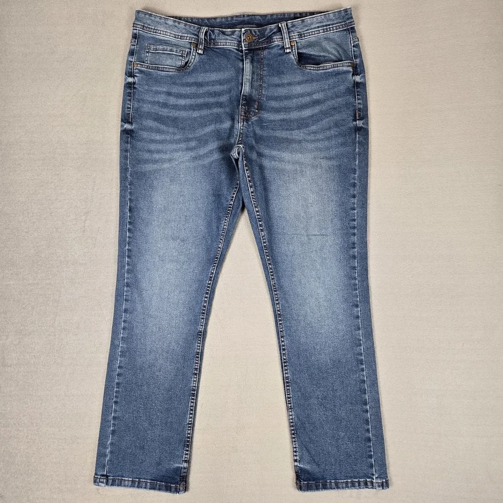 The Perfect Jean NYC Jeans Mens 36x30 Blue Slim Fit Stretch Denim 5-Pocket